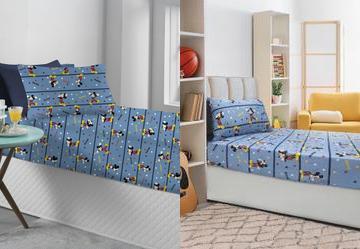Jogo de Cama Solteiro Estampado/Mickey 2 Pe�as
