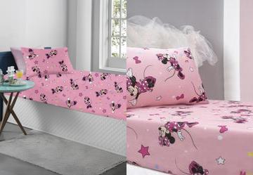 Jogo de Cama Solteiro Estampado/Minnie 2 Pe�as