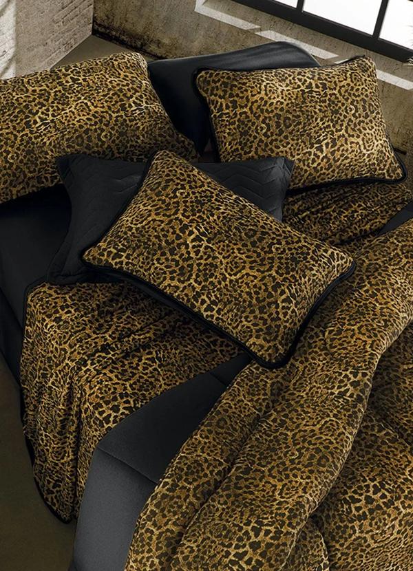 Sul Brasil - Jogo de Cama Malha Oncinha Solteiro 2 Peças 2