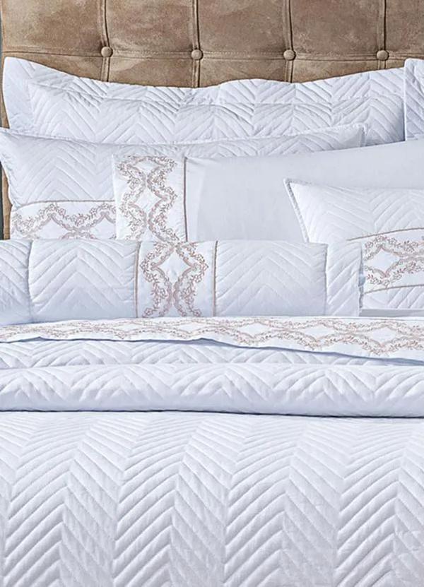 Lar e Lazer - Enxoval 180 Fios Branco Casal 11 Peças 3