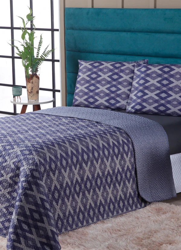 Lar e Lazer - Enxoval Geométrico Casal 4 Peças