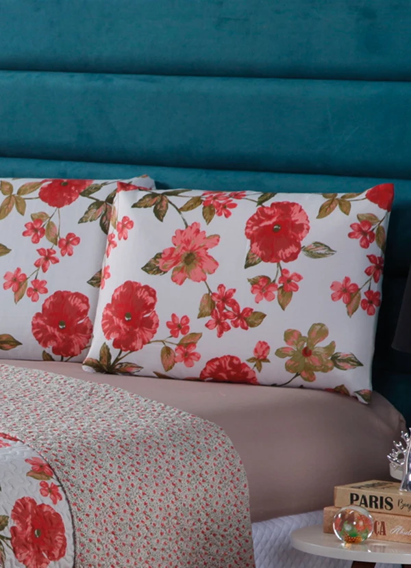 Lar e Lazer - Enxoval Laranja Casal 4 Peças 2