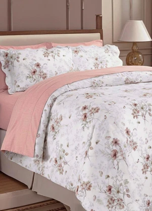 Rovi Home - Kit Cobre Leito Matelassê Casal Rosa - ROVI HOME