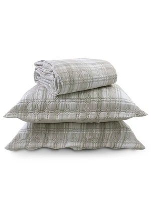 Rovi Home - Kit Cobre Leito Matelassê King Bege - ROVI HOME