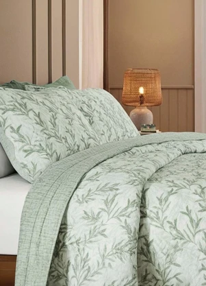 Rovi Home - Kit Cobre Leito Matelassê King Verde - ROVI HOME