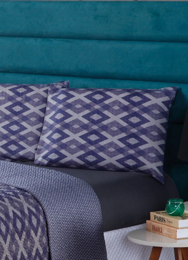 Lar e Lazer - Enxoval Geométrico Queen 4 Peças 2