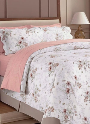 Rovi Home - Kit Cobre Leito Matelassê Queen Rosa - ROVI HOME