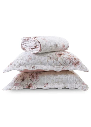 Rovi Home - Kit Cobre Leito Matelassê Queen Rosa - ROVI HOME
