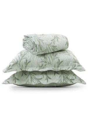 Rovi Home - Kit Cobre Leito Matelassê Queen Verde - ROVI HOME