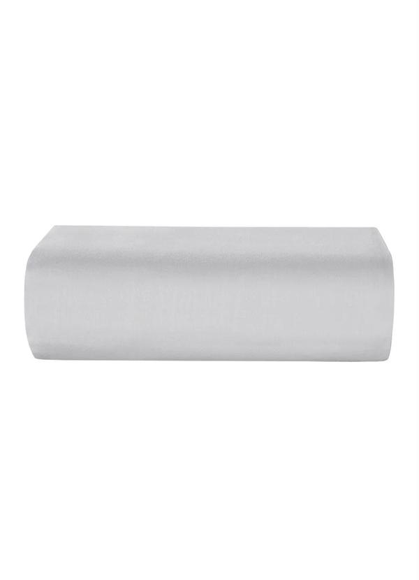 Teka - Lençol 150 Fios com Elástico Cinza Solteiro 1