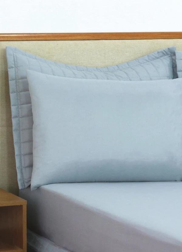 Lar e Lazer - Jogo de Lençol Microfibra Solteiro 2 Peças Cinza 2