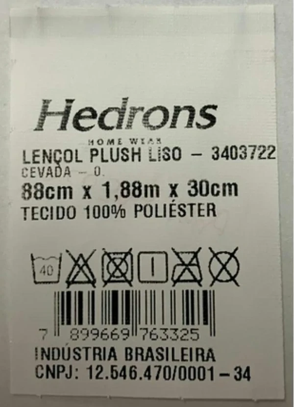 Hedrons - Lençol Plush com Elástico Vinho Solteiro 2