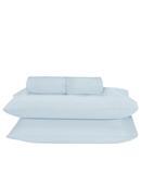Jogo de Lenol Microfibra Casal 3 Peas Azul 