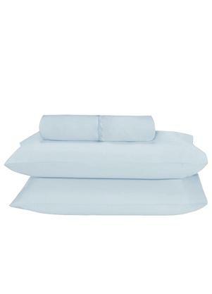 Jogo de Lenol Microfibra Casal 3 Peas (Azul)
