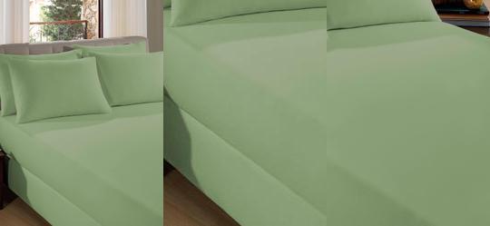 Len�ol Casal Verde 1 Pe�a