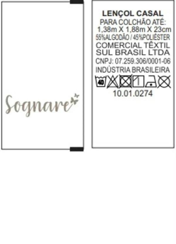 Sul Brasil - Lençol com Elástico Lilás Casal 1 Peça 2