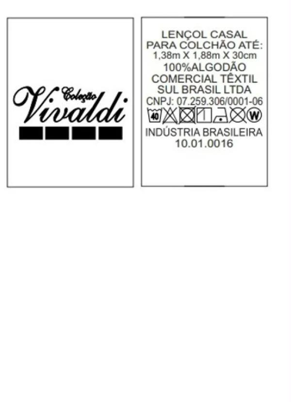 Sul Brasil - Lençol Malha com Elástico Azul Casal 2