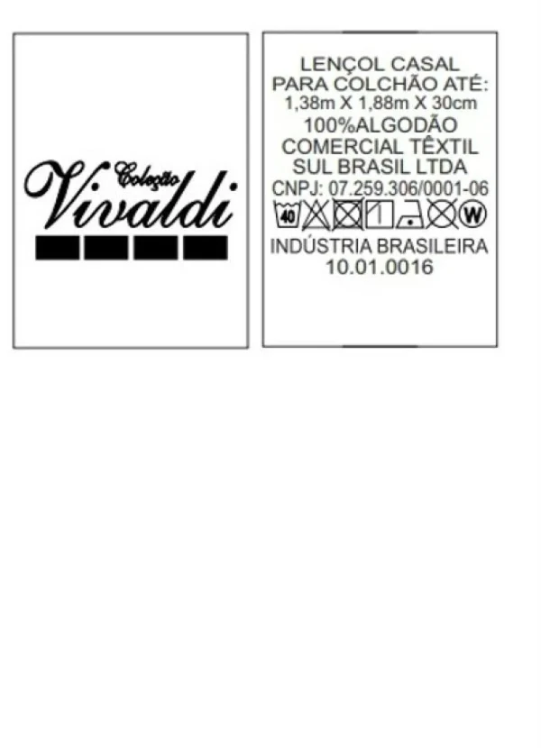 Sul Brasil - Lençol Malha com Elástico Azul Casal 2