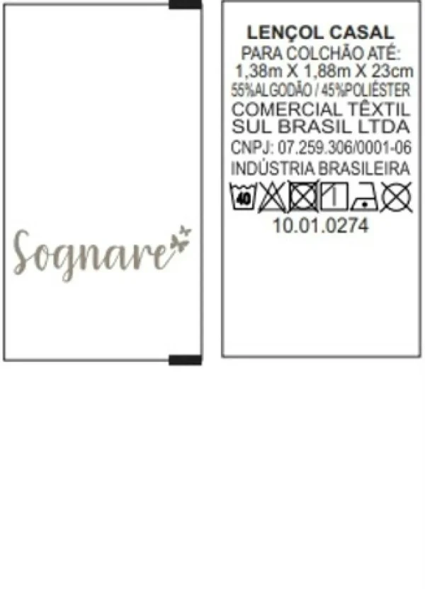 Sul Brasil - Lençol Malha com Elástico Canela Casal 3