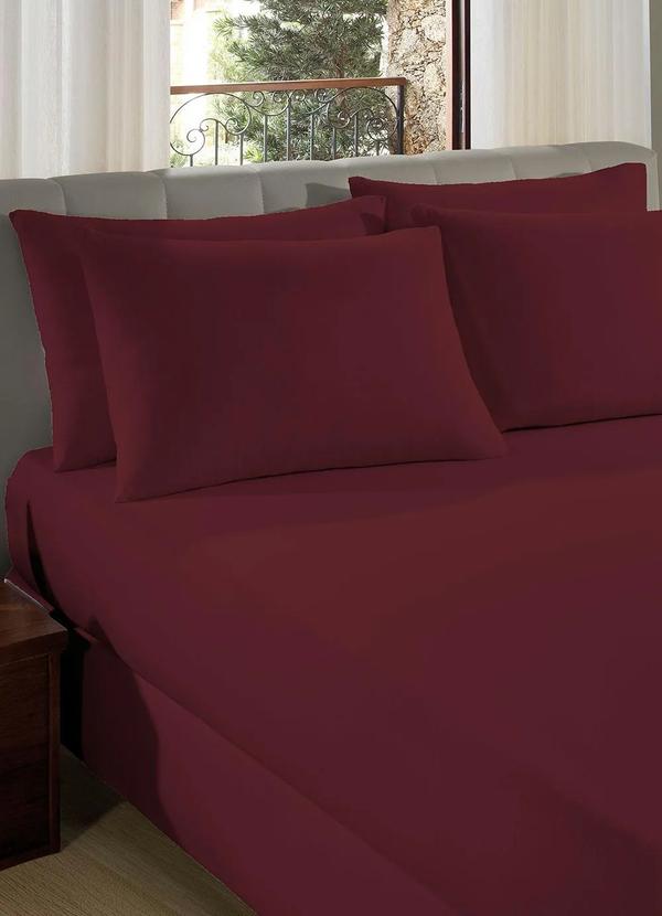 Len�ol Malha com El�stico (Vinho (Casal))