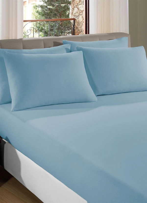 Sul Brasil - Lençol Queen Sonhos Anjos Azul 1 Peça