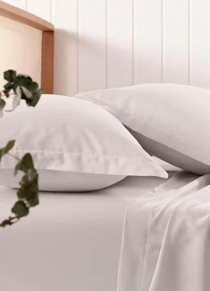 Rovi Home - Lençol Toque Acetinado Casal Branco - ROVI HOME
