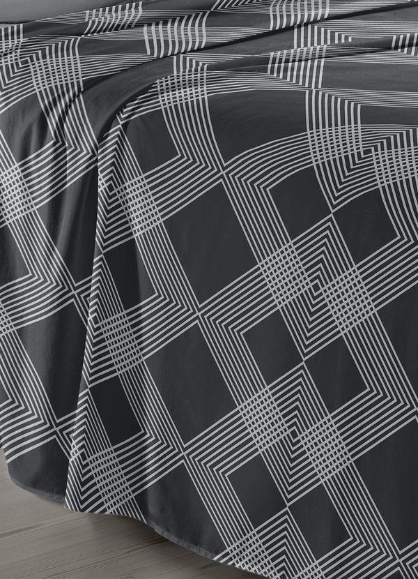 Hedrons - Sobre Lençol Geométrico Casal 1 Peça 2