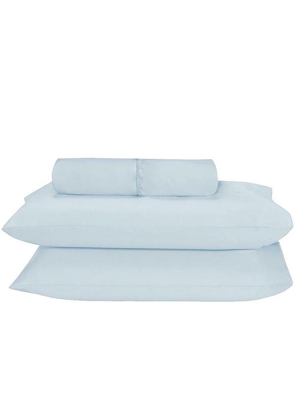 Jogo de Lenol Microfibra Queen 3 Peas (Azul)