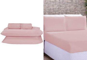 Jogo de Lenol Microfibra Queen 3 Peas Ros