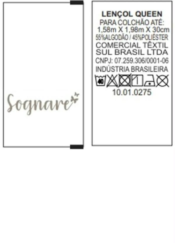 Sul Brasil - Lençol com Elástico Lilás Queen 1 Peça 2