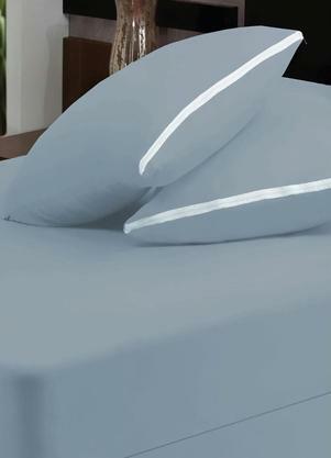 Lenol Malha com Elstico (Cinza (Queen))