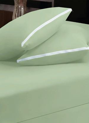 Lenol Malha com Elstico (Verde (Queen))