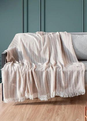 Rovi Home - Manta para Sofá Sevilha 170 cm X 150 cm Bege - ROVI HOME