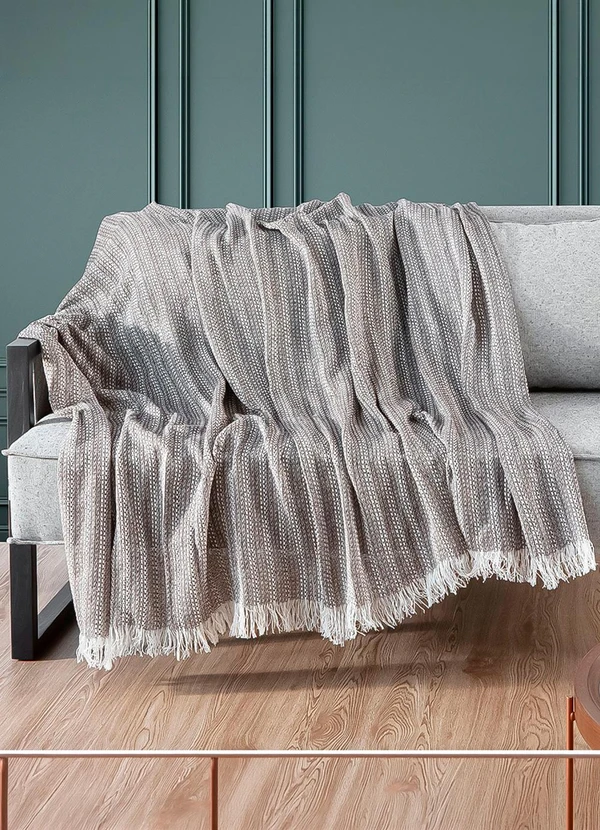 Rovi Home - Manta para Sofá Sevilha 170 cm X 150 cm Marrom