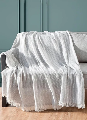 Rovi Home - Manta para Sofá Sevilha 210 cm X 170 cm Cinza - ROVI HOME
