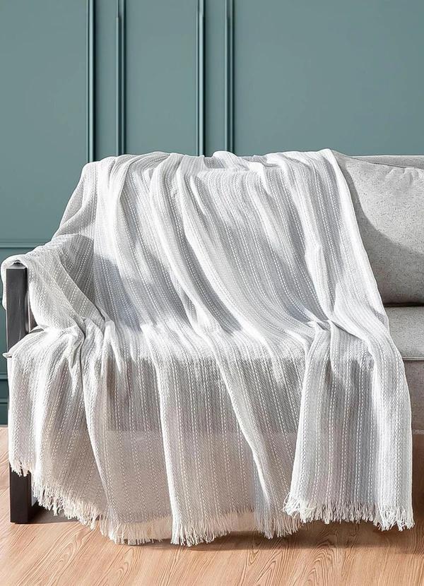 Rovi Home - Manta para Sofá Sevilha 210 cm X 170 cm Cinza