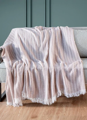 Rovi Home - Manta para Sofá Sevilha 210 cm X 170 cm Rosa - ROVI HOME