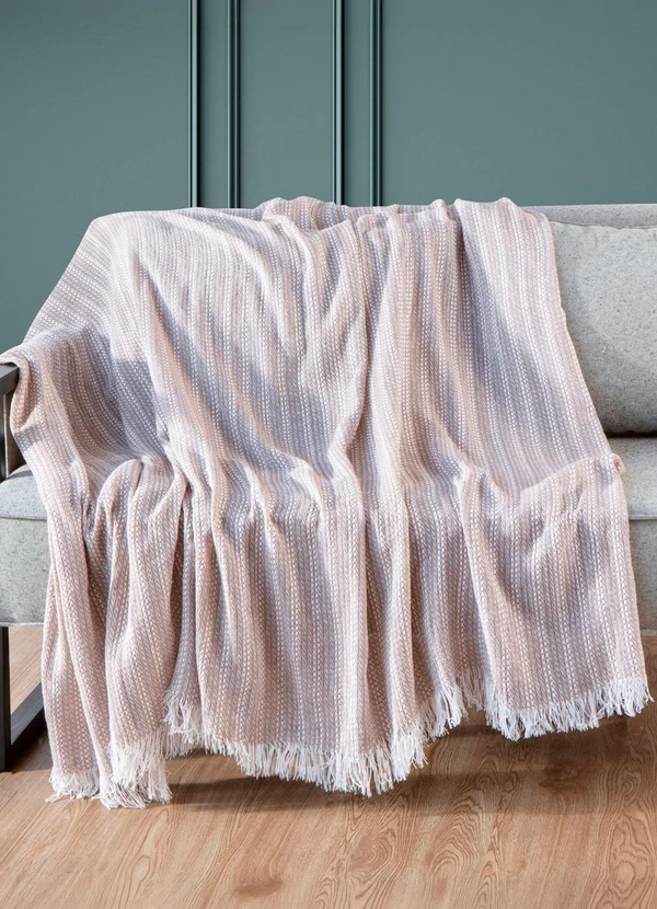 Rovi Home - Manta para Sofá Sevilha 210 cm X 170 cm Rosa