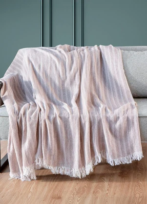 Rovi Home - Manta para Sofá Sevilha 240 cm X 170 cm Rosa - ROVI HOME