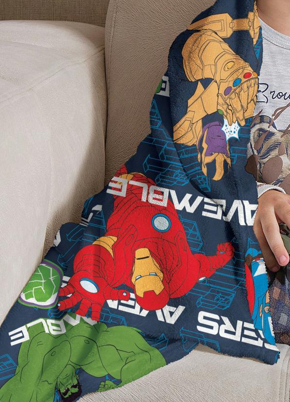 Lepper - Manta Infantil Fleece Avengers 125x150 cm 3