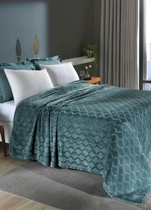 Mundo Lar - Cobertor Flannel Cinza Queen 1 Peça - MUNDO LAR