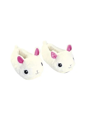Mundo Lar - Pantufa Lhama Branca 27 Ao 33 - MUNDO LAR