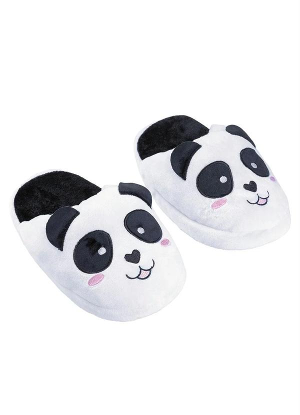 Mundo Lar - Pantufa Panda Branca Adulto