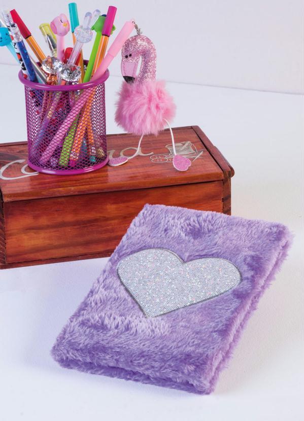 Lar e Lazer - Caderno Coração Roxo