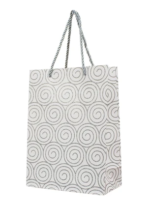 Lar e Lazer - Sacola de Presente Cinza - 26x32x10cm - LAR E LAZER