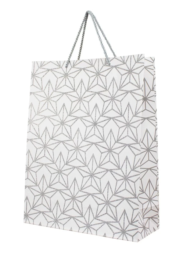 Lar e Lazer - Sacola de Presente Cinza - 26x32x10cm 2