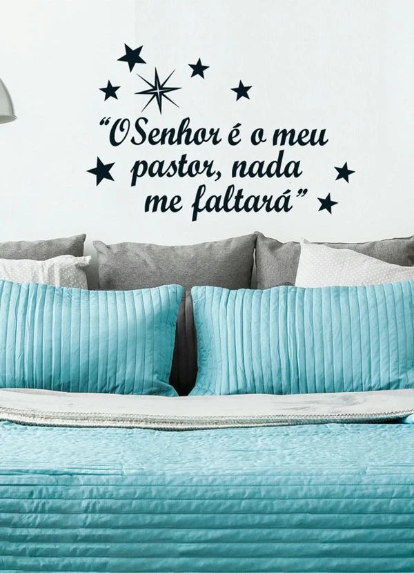 Lar e Lazer - Adesivo Decorativo o Senhor é Meu Pastor 1 Peça