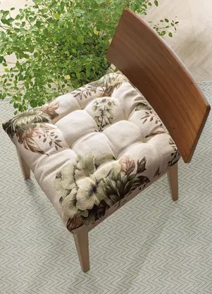 Lar e Lazer - Futton Floral Verde 1 Peça - LAR E LAZER
