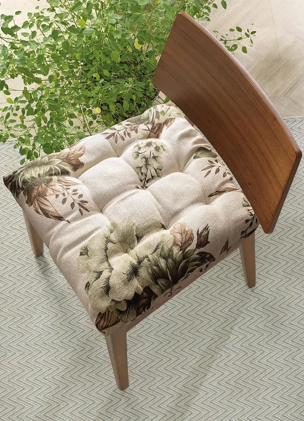 Lar e Lazer - Futton Floral Verde 1 Peça 2