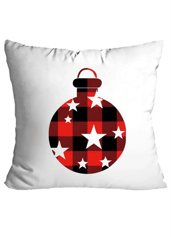 Lar e Lazer - Jogo de Almofadas Natal Branco 4 Peças 6